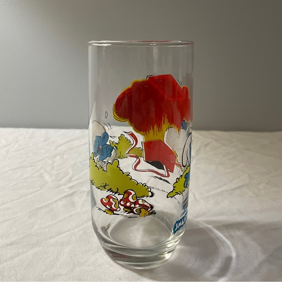 Vintage 1982 Hardee’s Peyo Jokey Smurf Glass - Picture 4 of 7